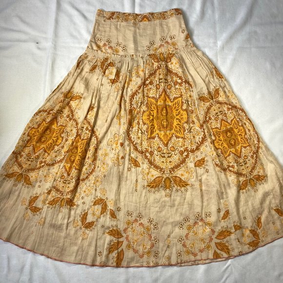 Free People Yellow Floral Maxi Skirt - Picture 7 of 14